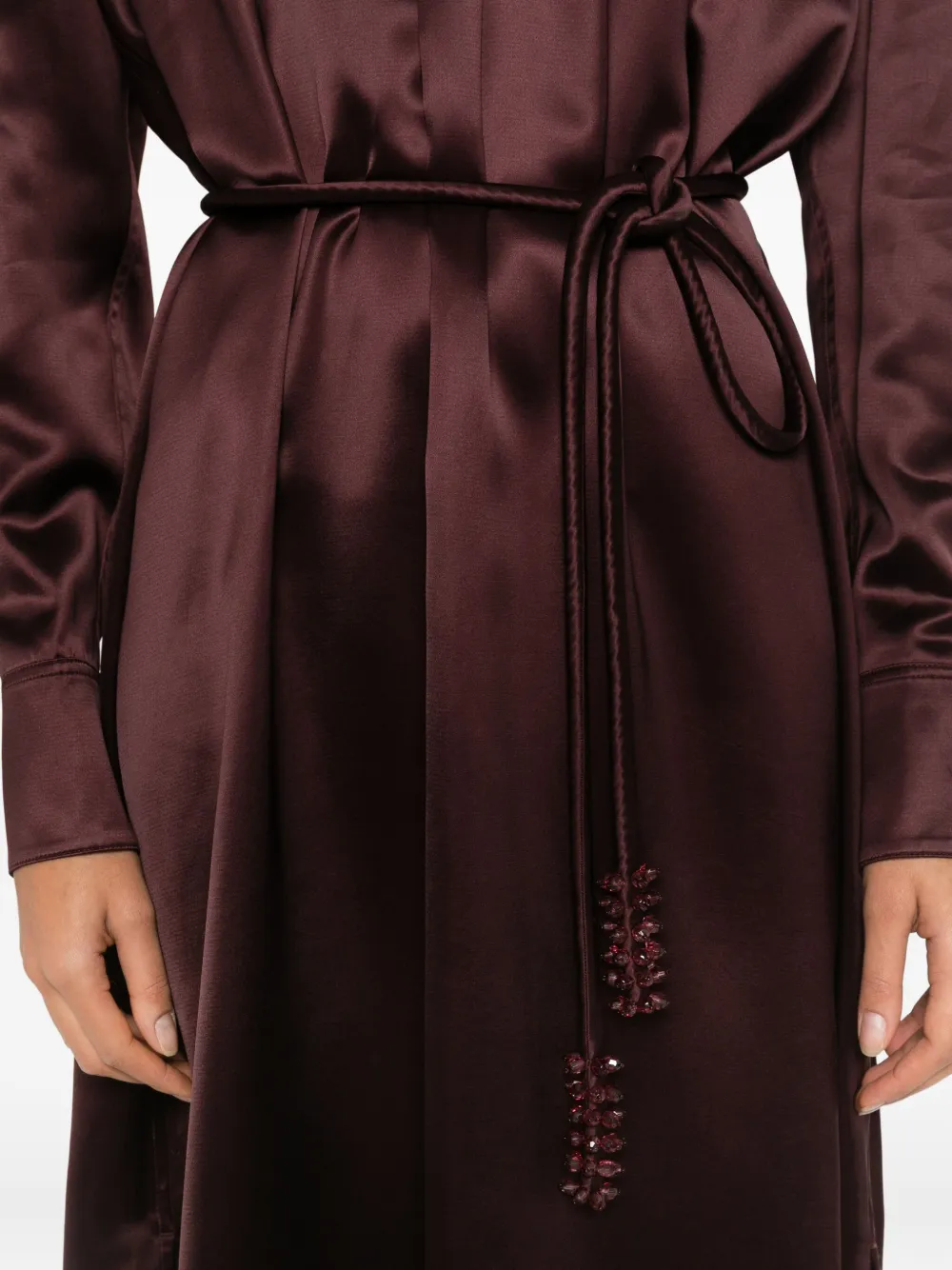 Tory Burch Jurk met gestrikte taille Rood