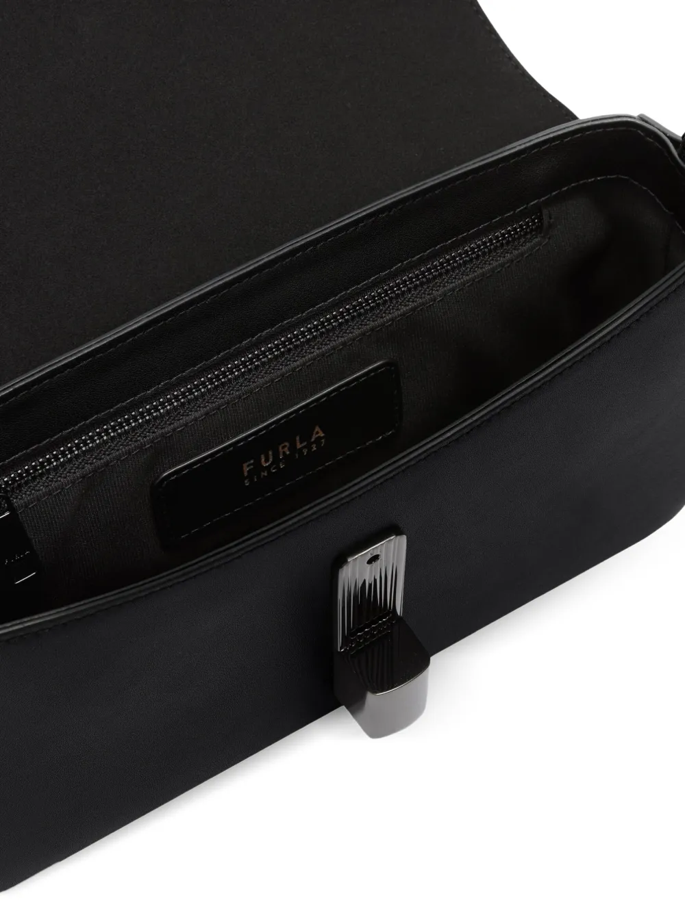 Furla Iride kleine leren crossbodytas Zwart