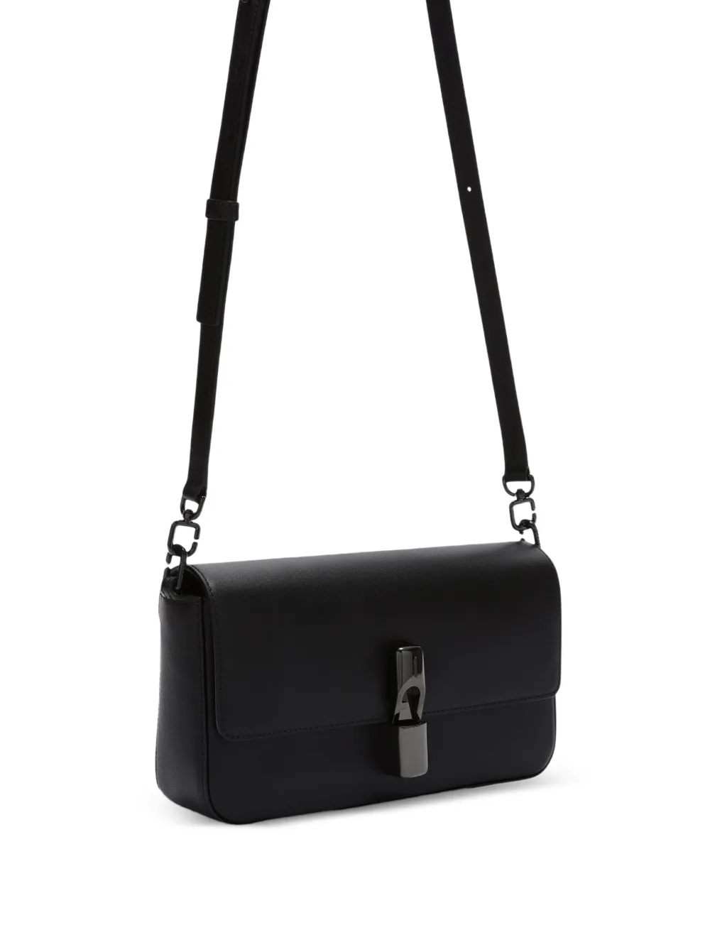 Furla Iride kleine leren crossbodytas Zwart