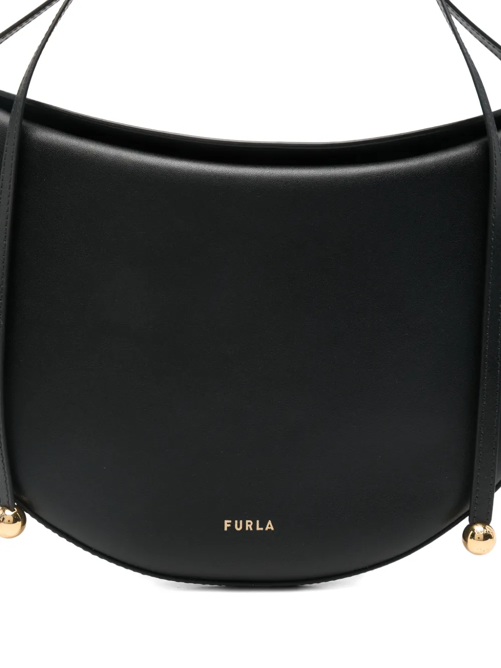 Furla Moonstone kleine leren schoudertas Zwart