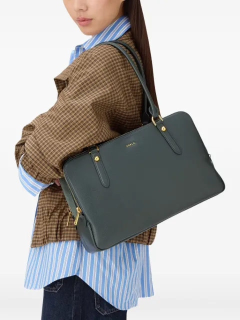 Furla large logo-lettering bag