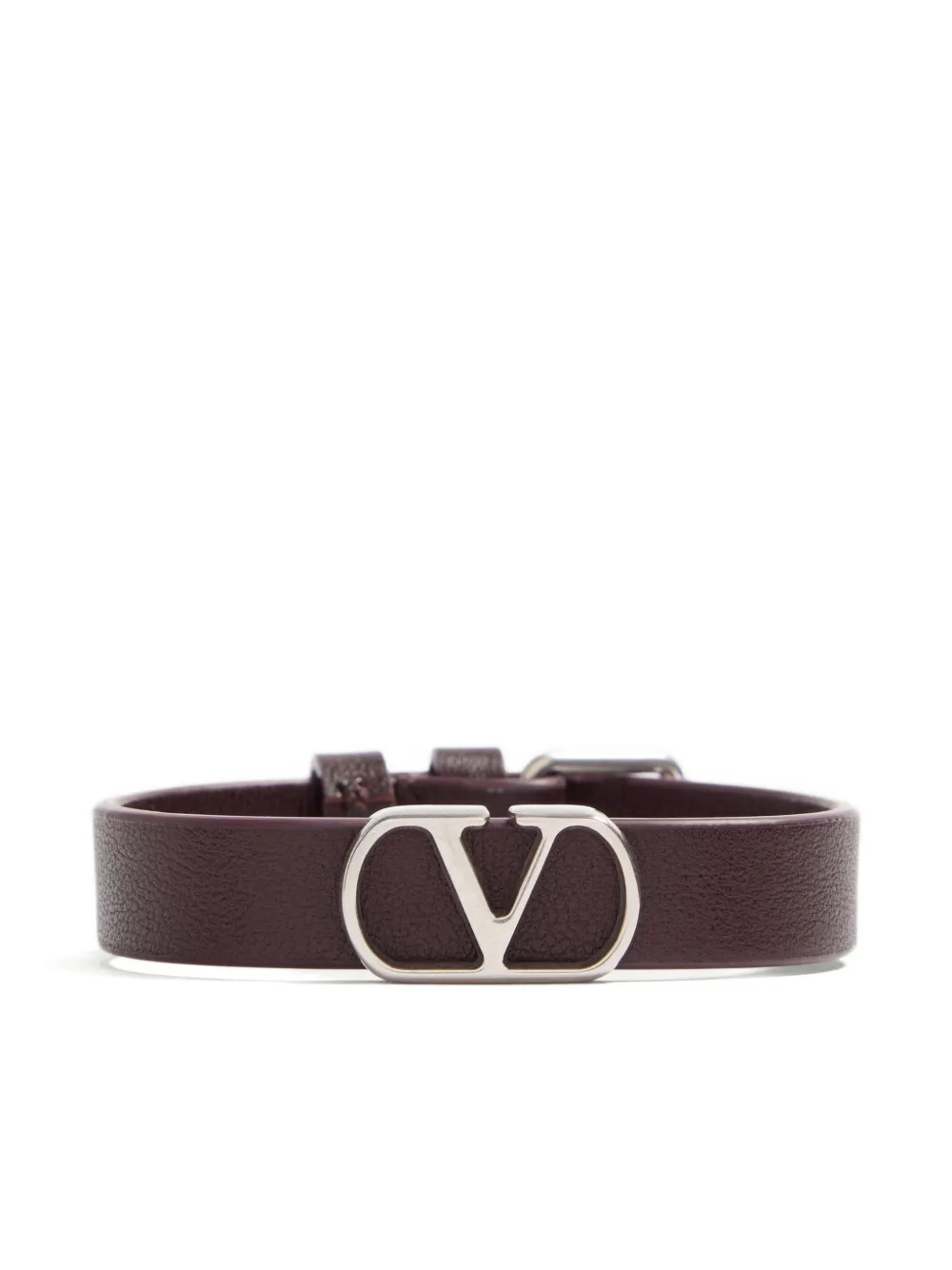 Valentino Garavani VLogo signature leather bracelet - Marrone
