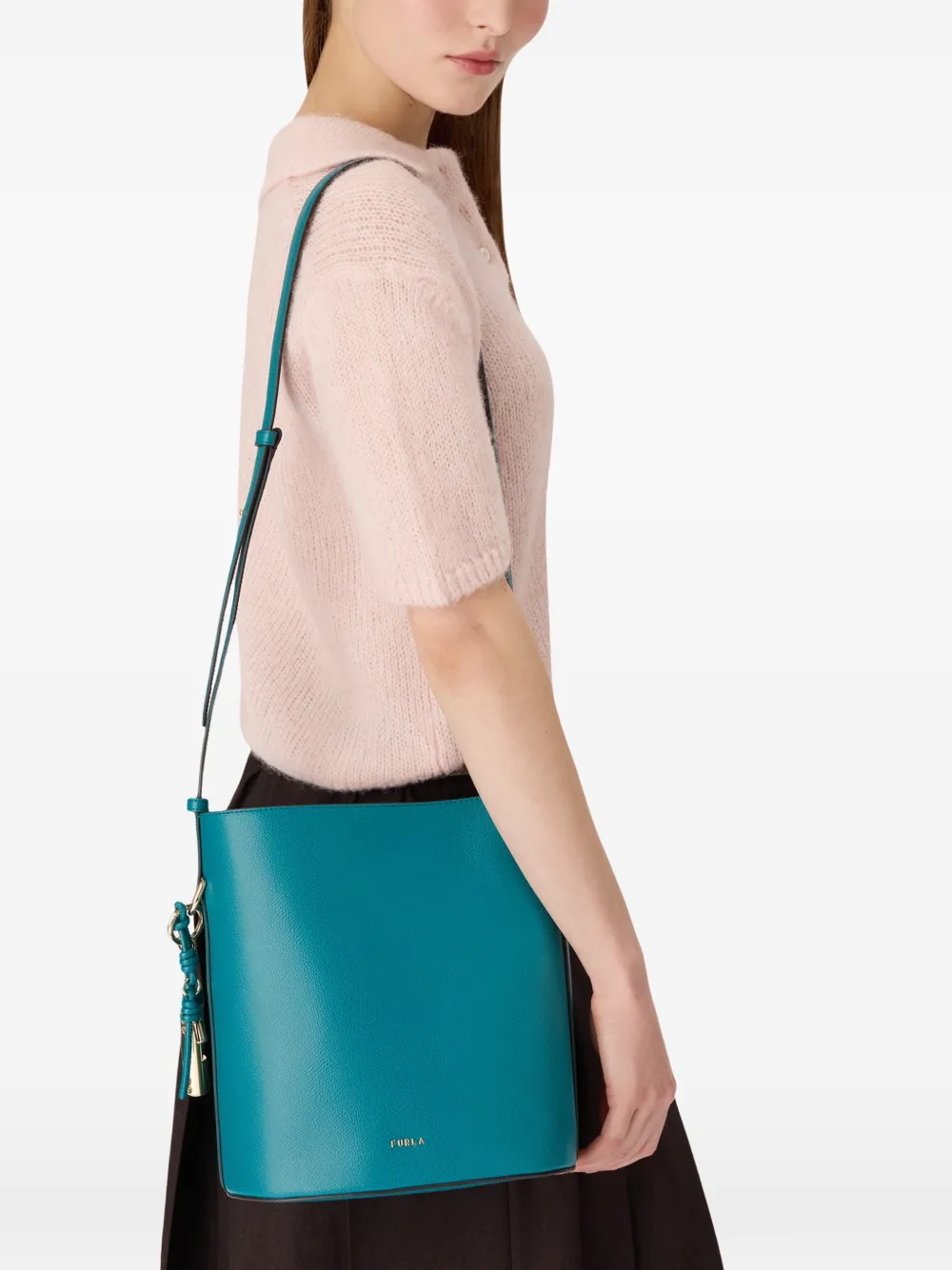 Furla Roxie bucket-tas met hanger Blauw
