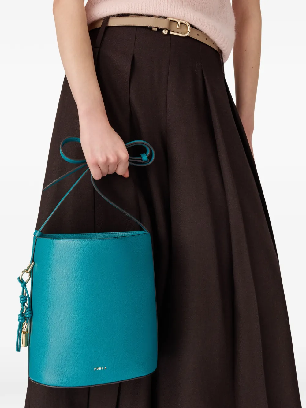 Furla Roxie bucket-tas met hanger Blauw