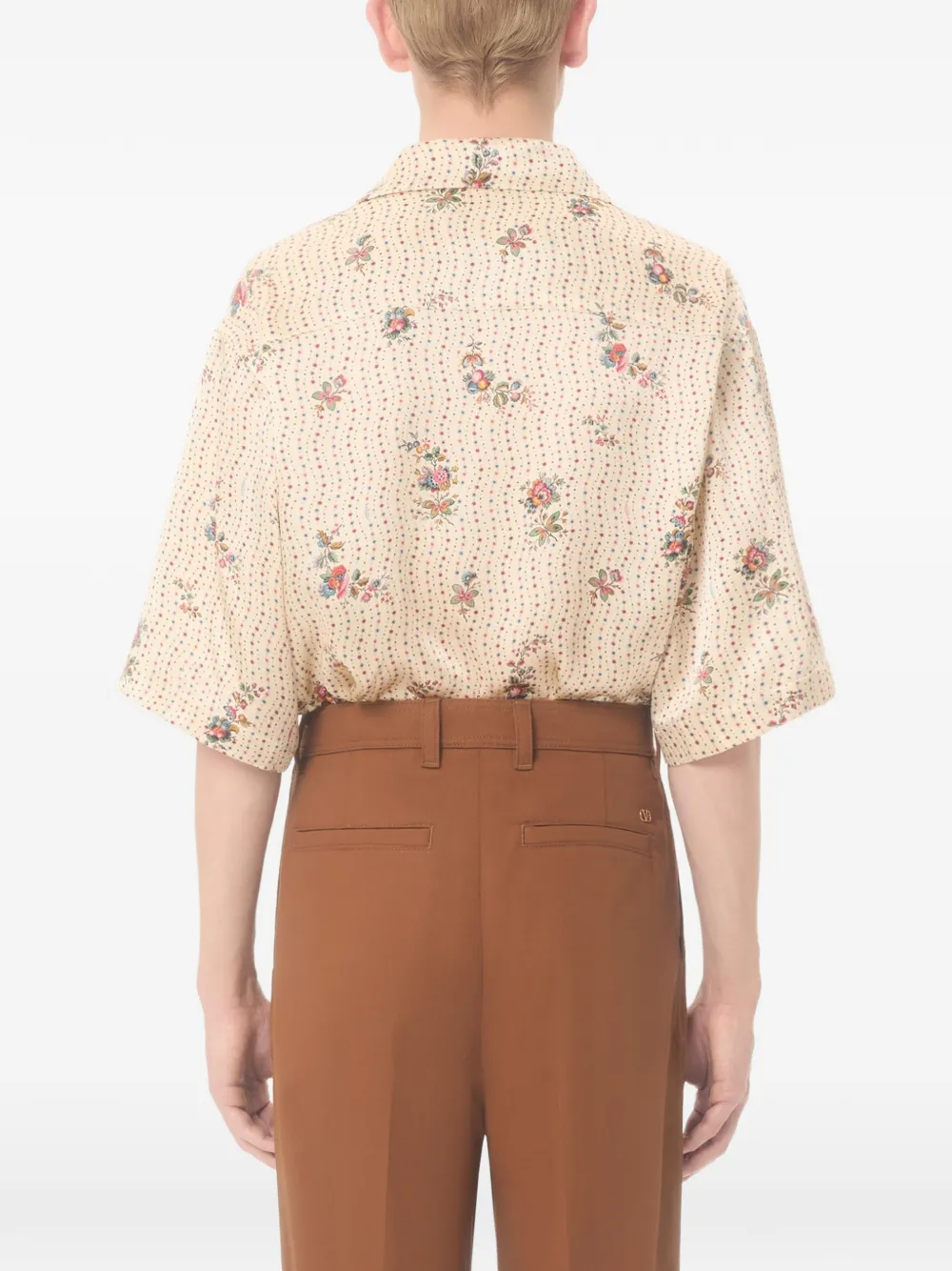 Valentino Garavani Overhemd met bloemenprint Beige