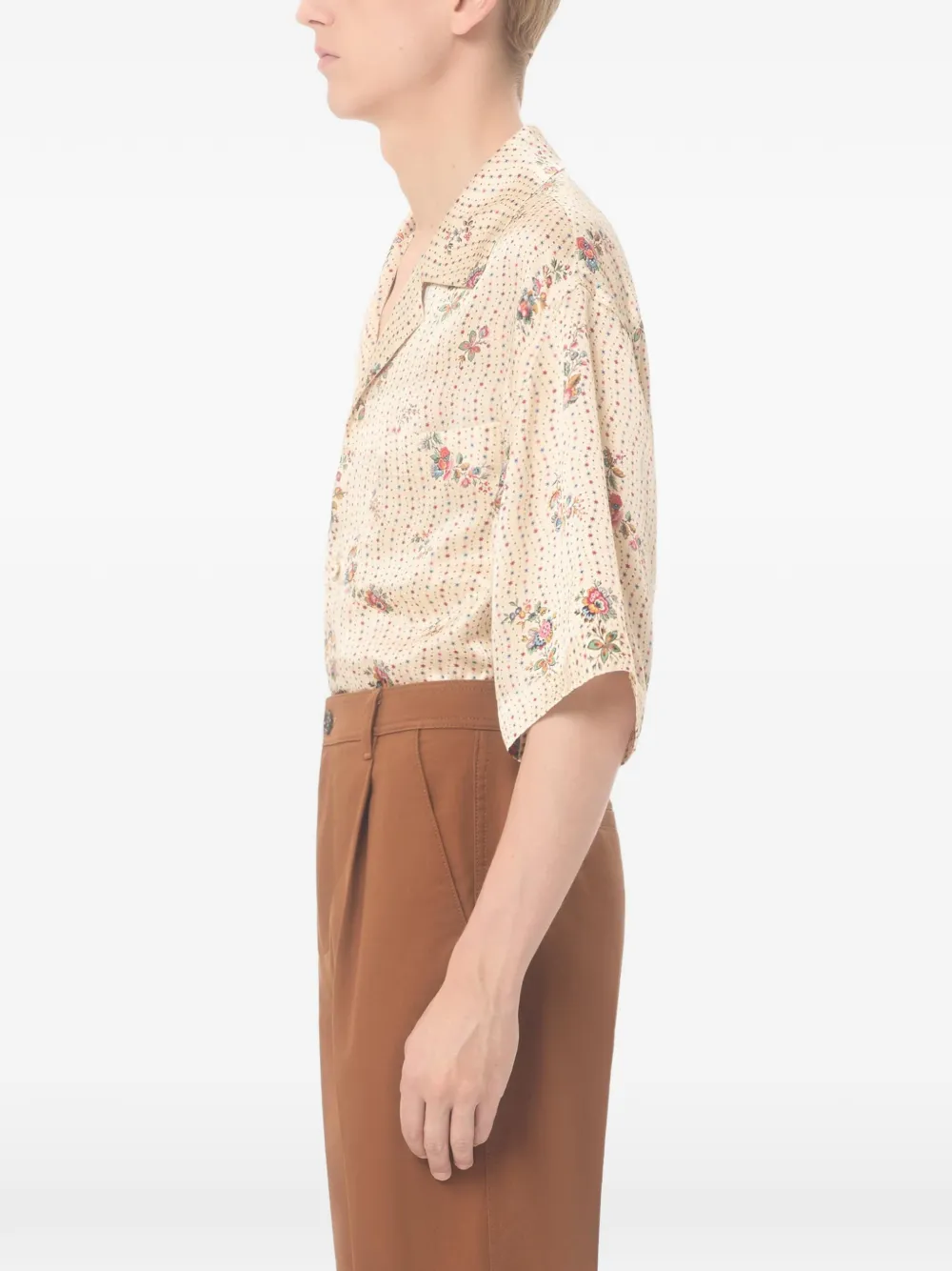 Valentino Garavani Overhemd met bloemenprint Beige