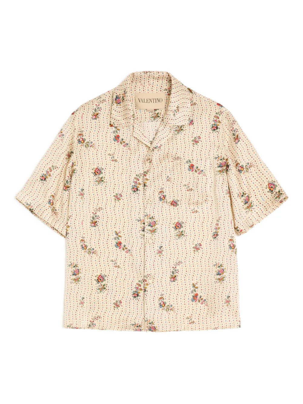 Valentino Garavani Hemd mit Blumen-Print - Nude