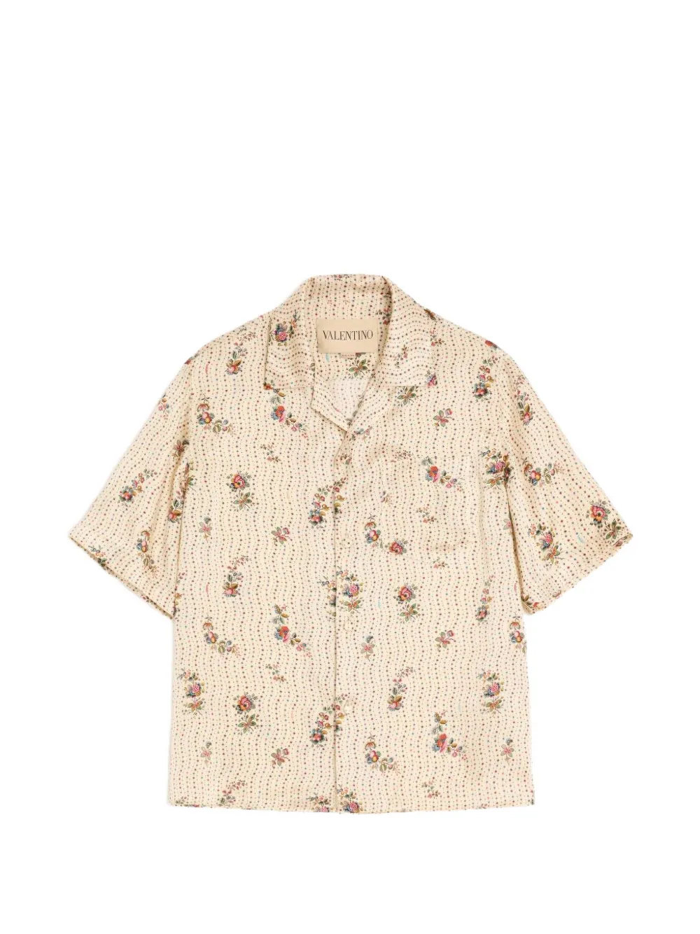 Valentino Garavani Hemd mit Blumen-Print - Nude