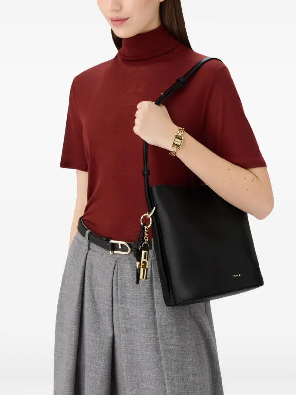 Furla Roxie レザー バケットバッグ S | ブラック | FARFETCH JP