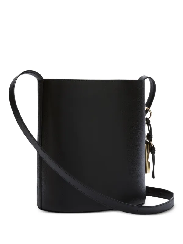 FURLA ブラック レザーバケットバッグ Furla Roxie レザー バケットバッグ S | ブラック | FARFETCH JP