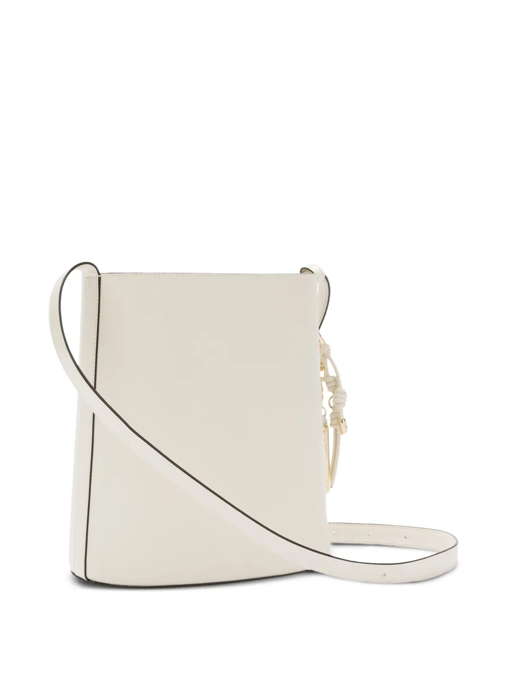 Furla Small Roxie Leather Bucket Bag In White