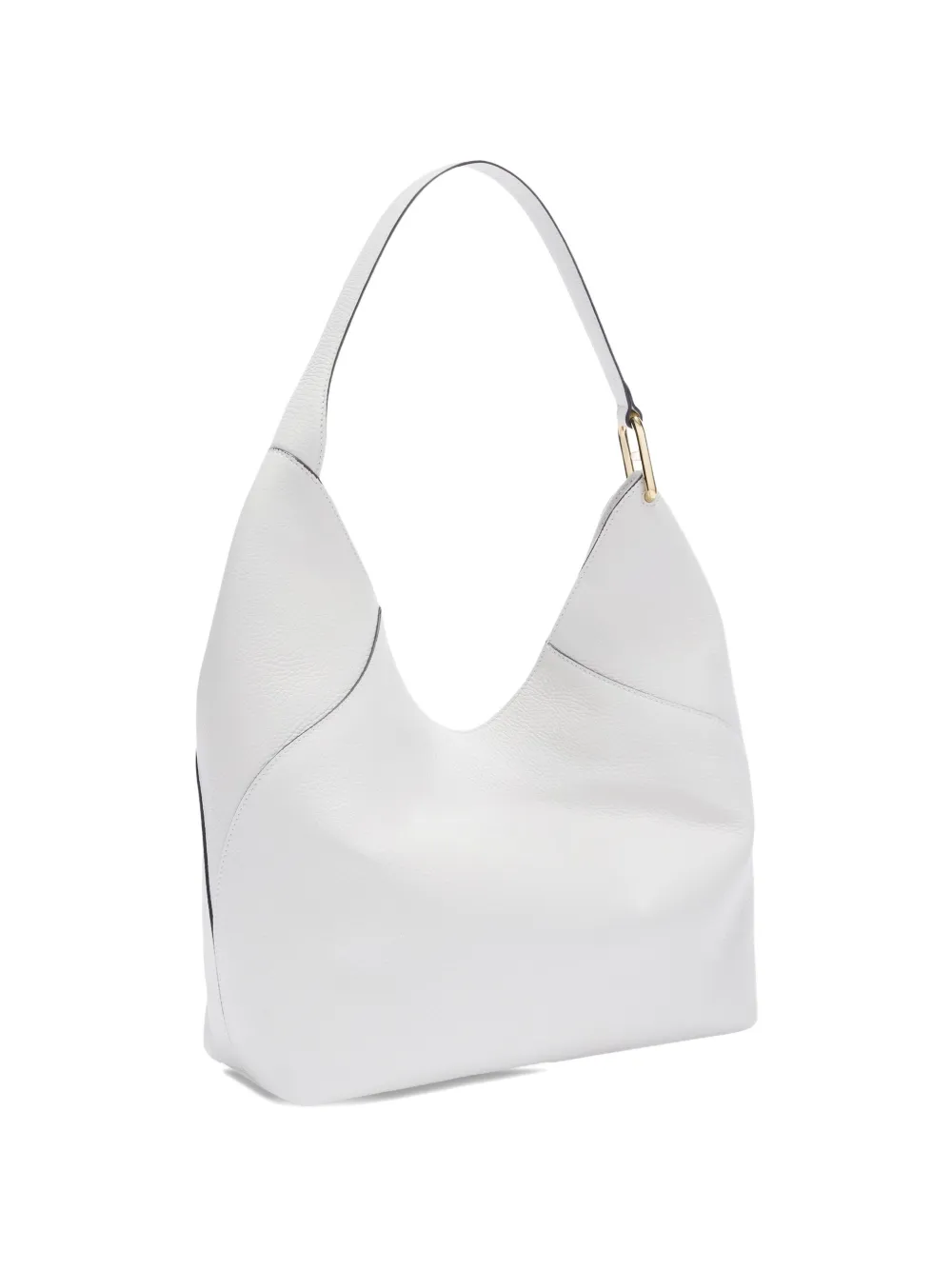 Furla Lara grote schoudertas met logodetail Wit