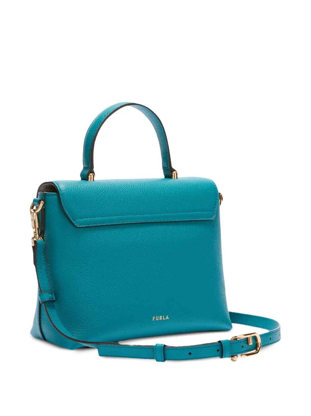 Furla Moonlight kleine shopper met omslag Blauw