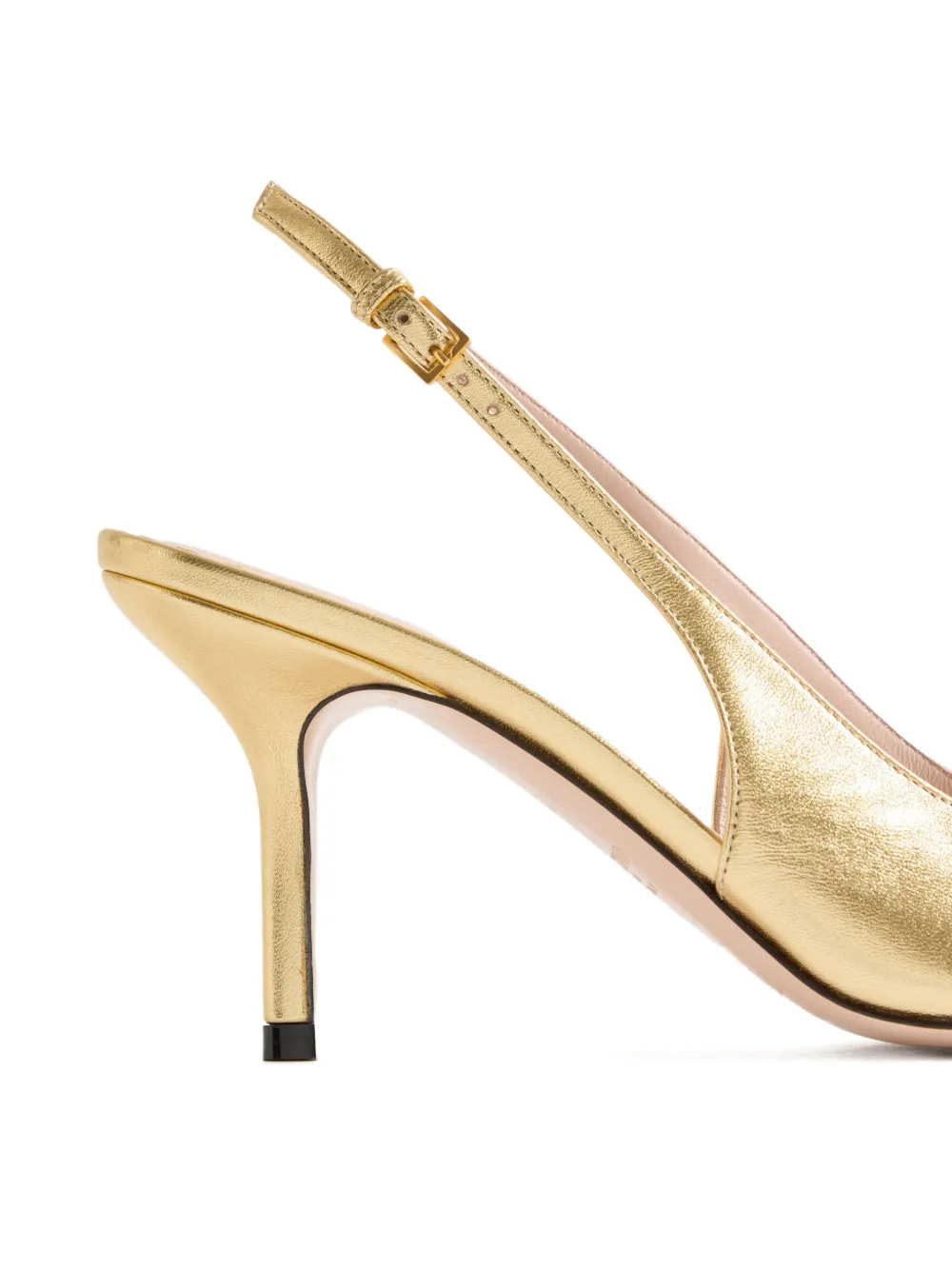 Valentino Garavani Bepointy slingback pumps met strik Goud