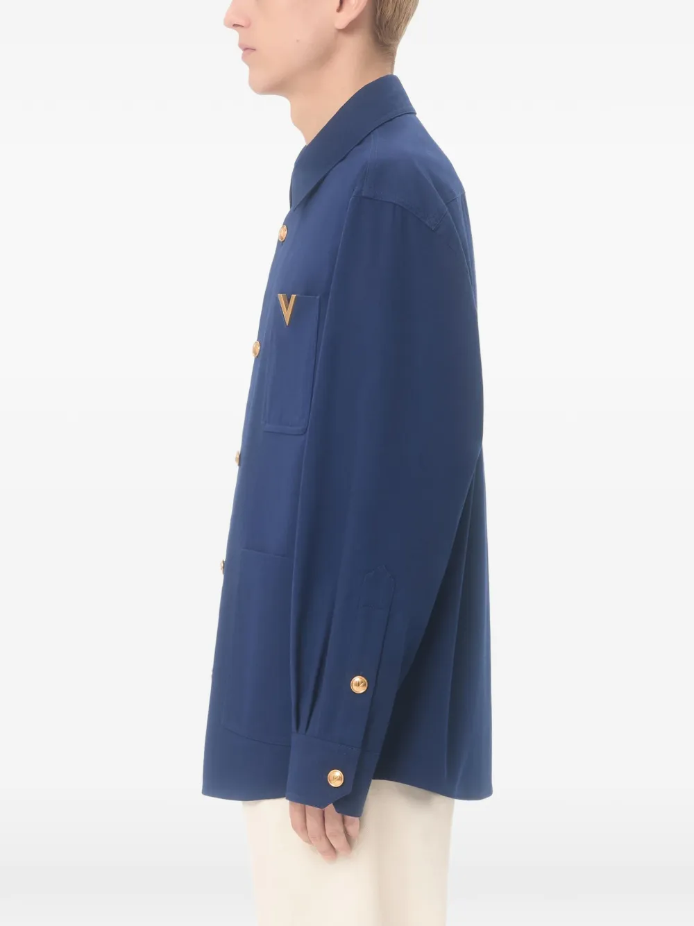 Valentino Garavani Katoenen shirtjack Blauw