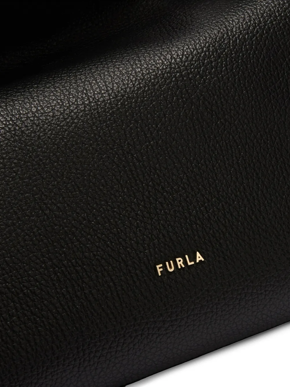 Furla M Lara leren schoudertas Zwart