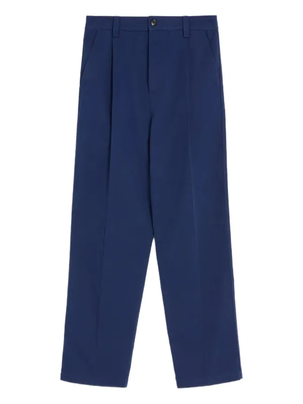 Valentino Garavani Vlogo-signature Cotton Trousers in Blue