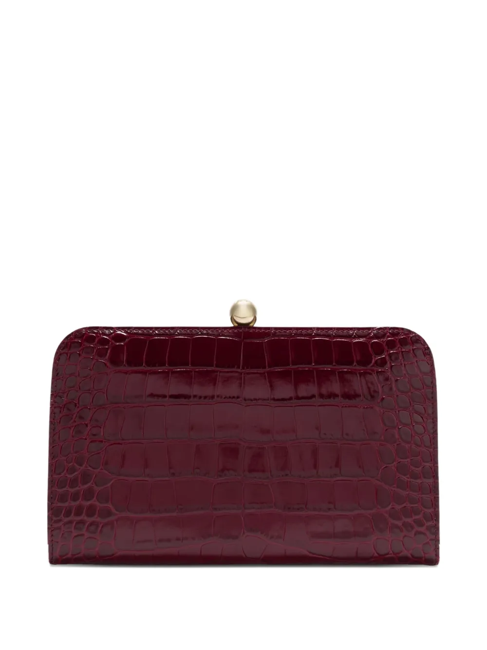 Furla Clutch Alba con effetto coccodrillo - Rosso