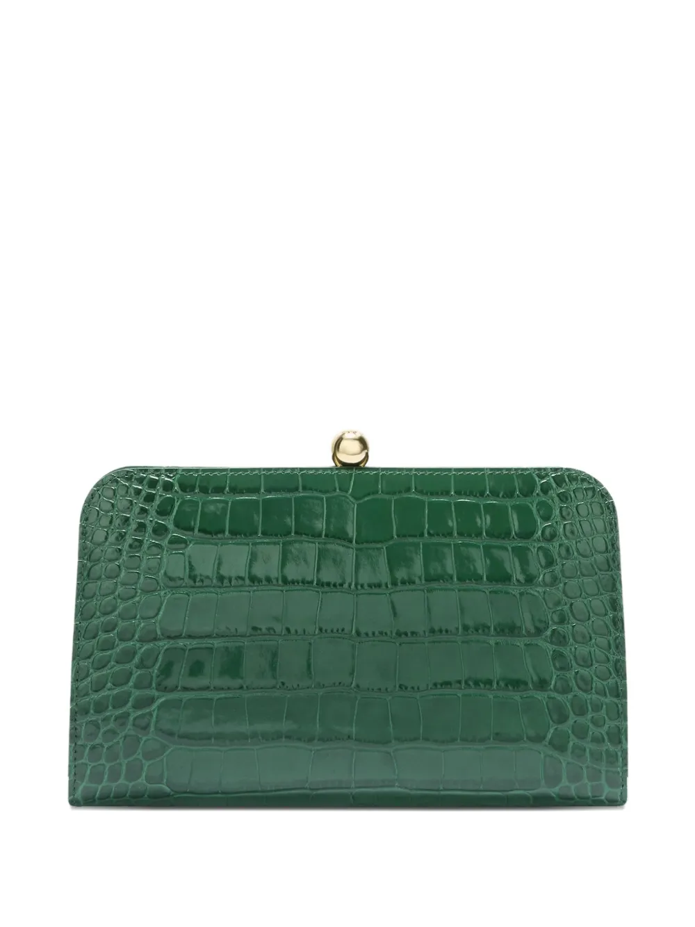 Furla small Alba croc-effect clutch | Green | Image 1