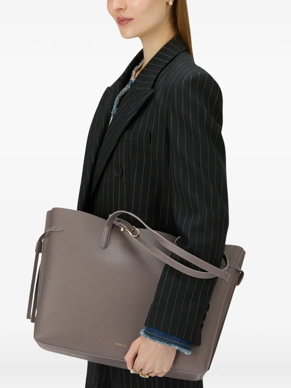 Furla Ava grote shopper Grijs