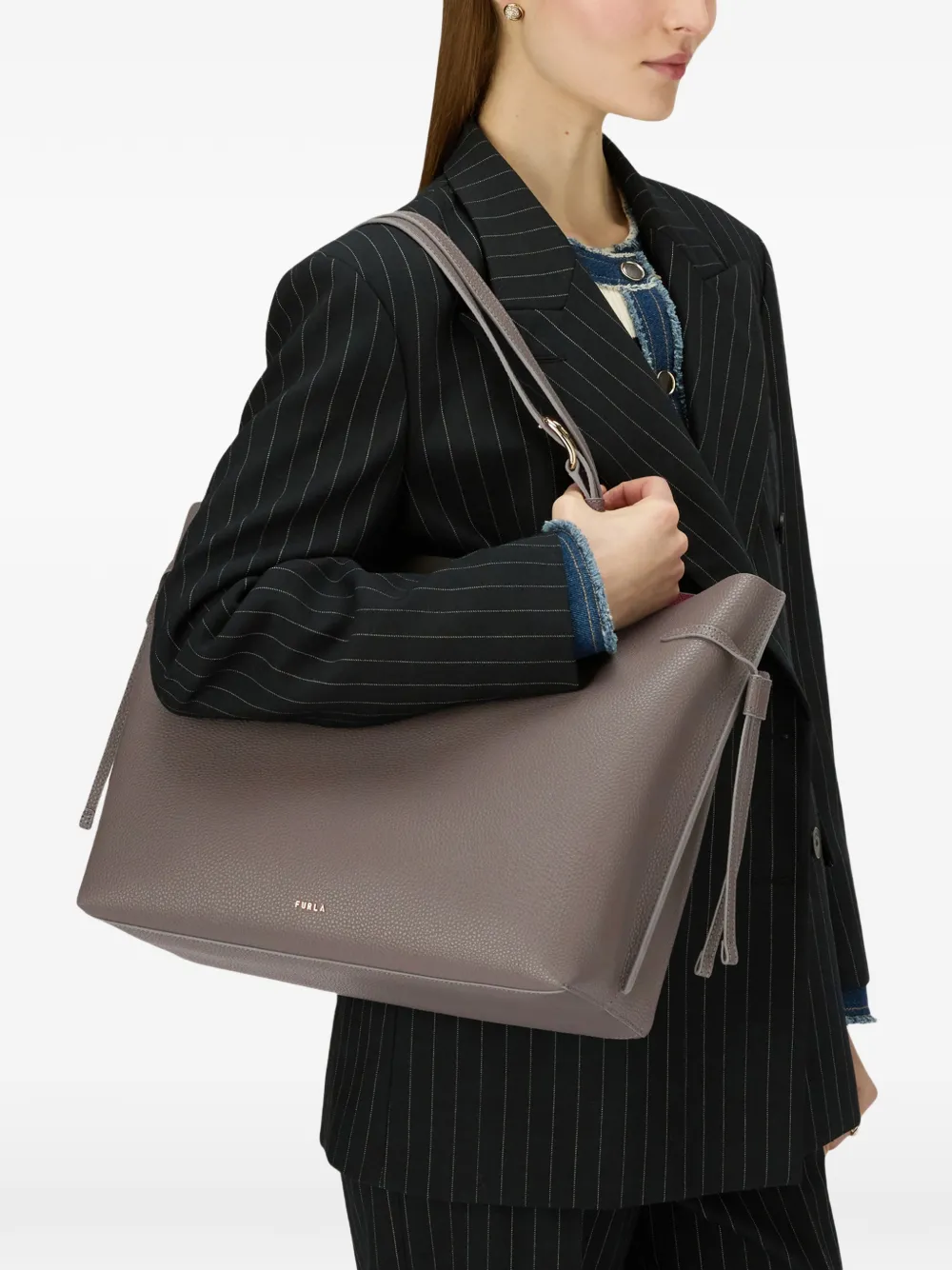 Furla large Ava tote bag - Grau