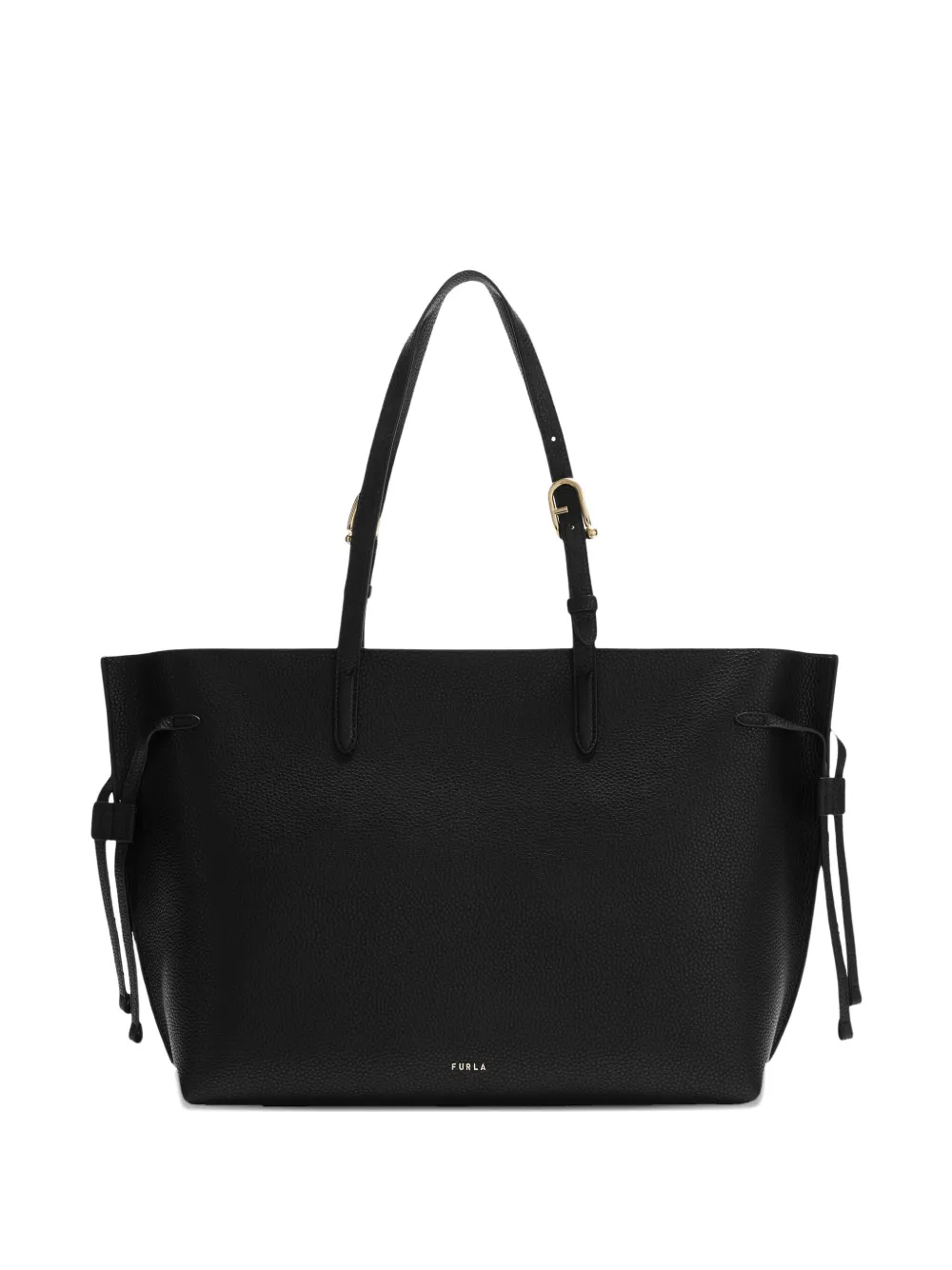 Furla large Ava leather tote bag - Zwart