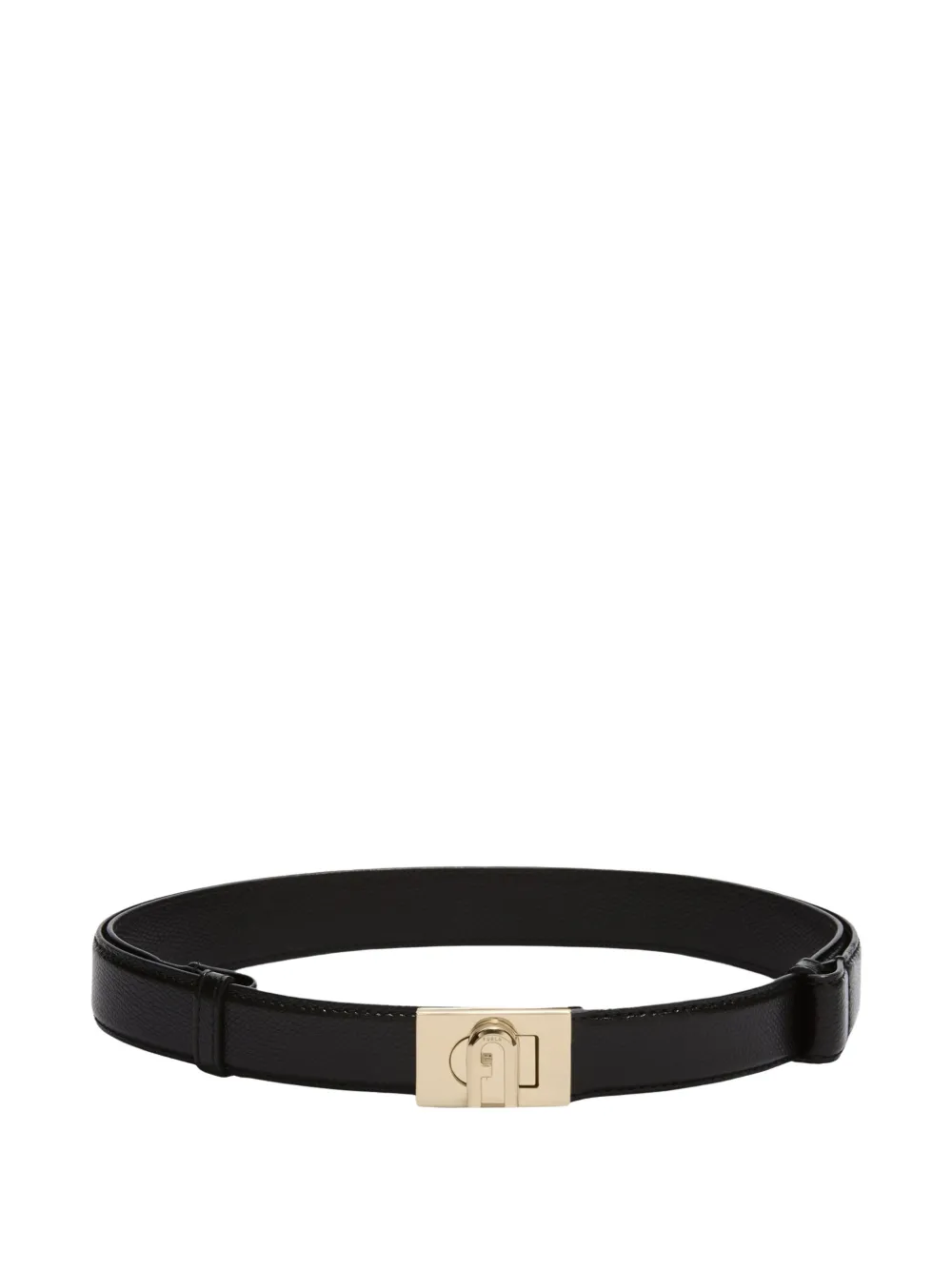 Furla Cintura con fibbia logo 1927 - Nero