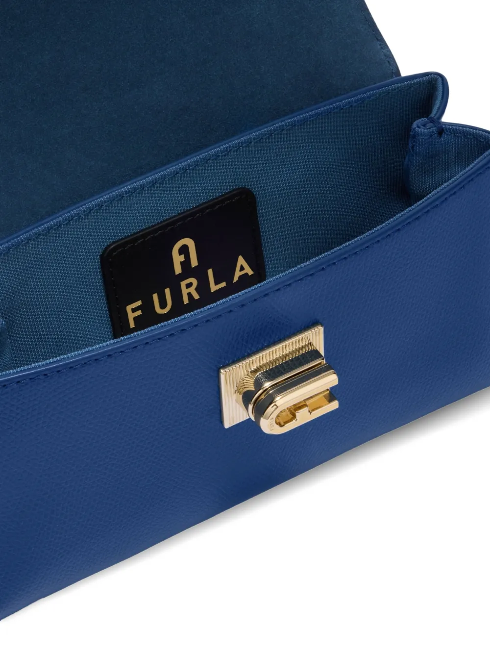 Furla 1927 leren shopper Blauw