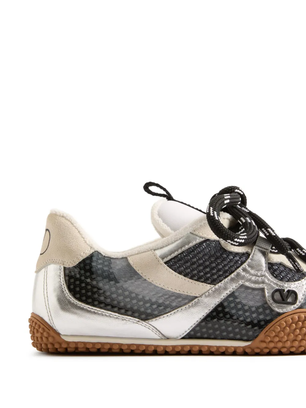 Valentino Garavani Amphibia VLogo sneakers Zilver