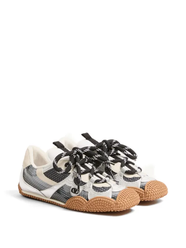 VALENTINO/靴/35 Valentino Garavani Amphibia Sneakers In Rubberized Calfskin And