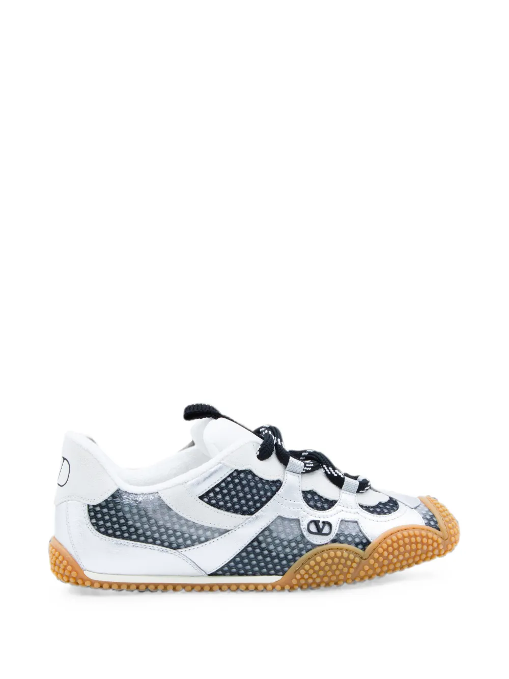 Valentino Garavani Amphibia Sneakers mit VLogo - Silber