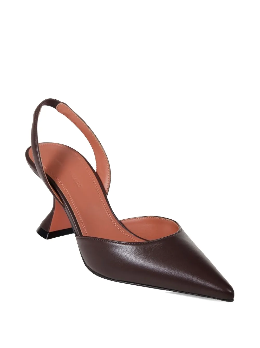 Amina Muaddi 70 mm Holli slingback pumps Bruin