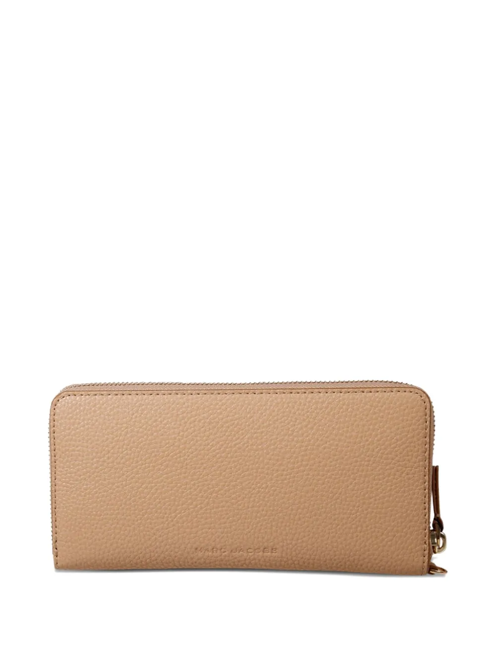 Marc Jacobs logo-plaque zipped wallet - Beige
