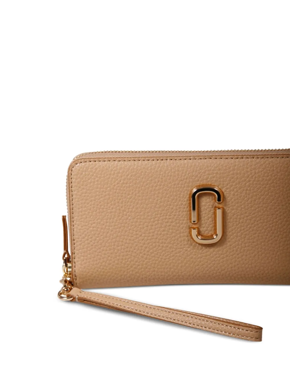 Marc Jacobs Portemonnee met logoplakkaat Beige