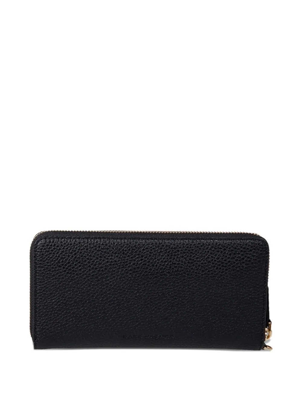 Marc Jacobs Zipped Logo-plaque Wallet In Black