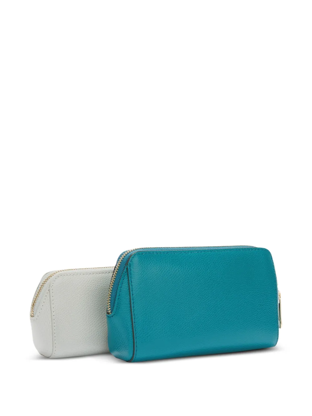 Furla Camelia make-up tas met logodetail (set van twee) Blauw