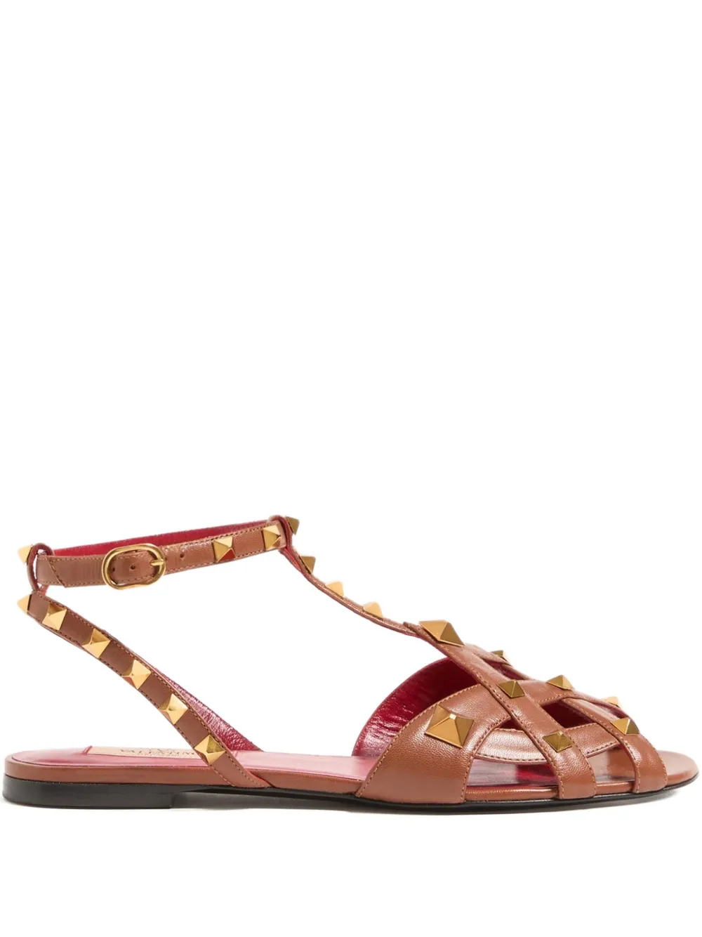 Valentino Studdy Sandals In Pink