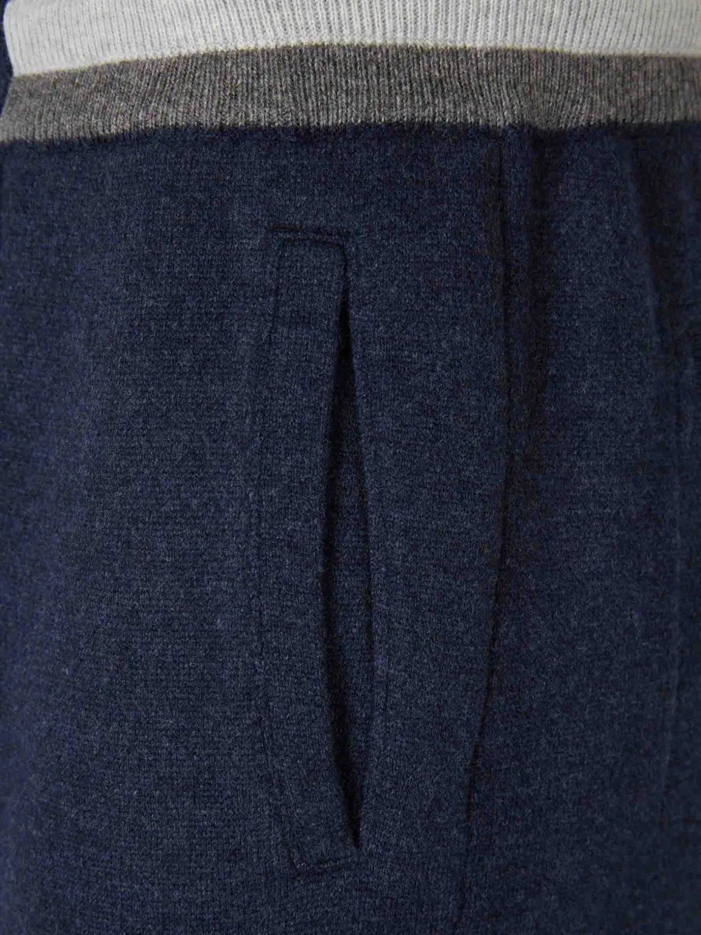 Gran Sasso Broek met trekkoord Blauw