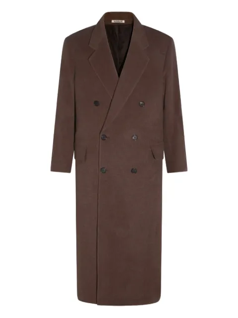 Auralee virgin-wool double-breasted coat