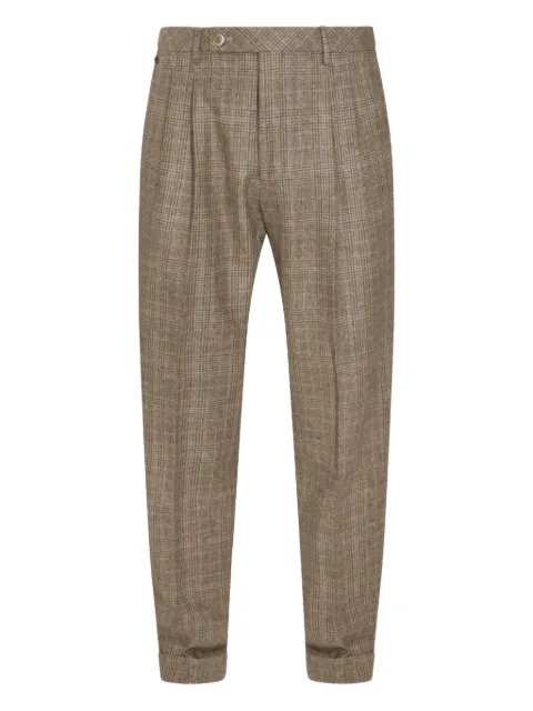 GTA Pantalone pleated check pants