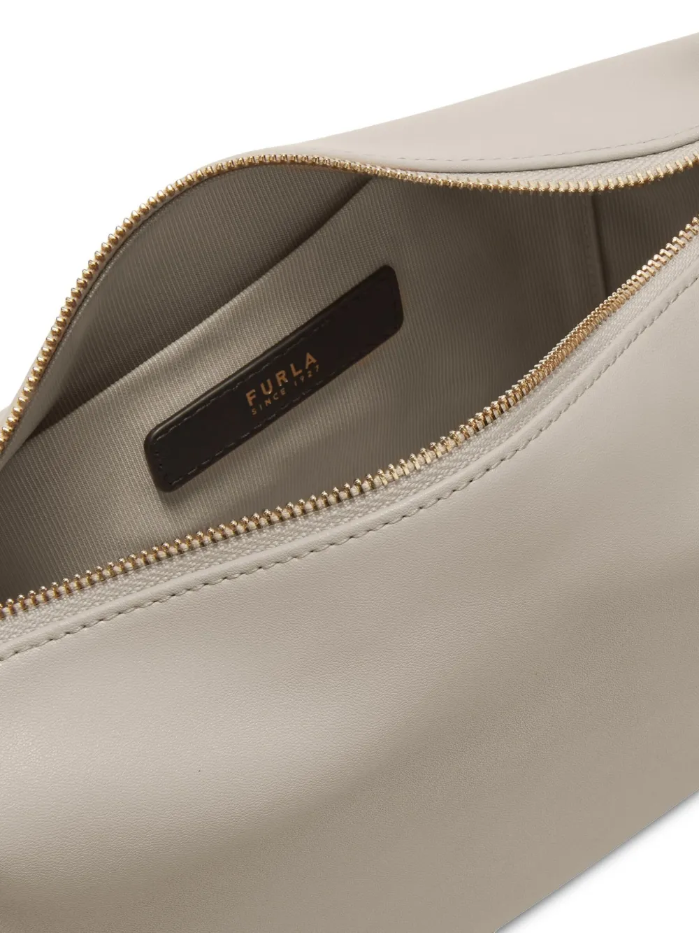 Furla Nuvola kleine crossbodytas met ketting Beige