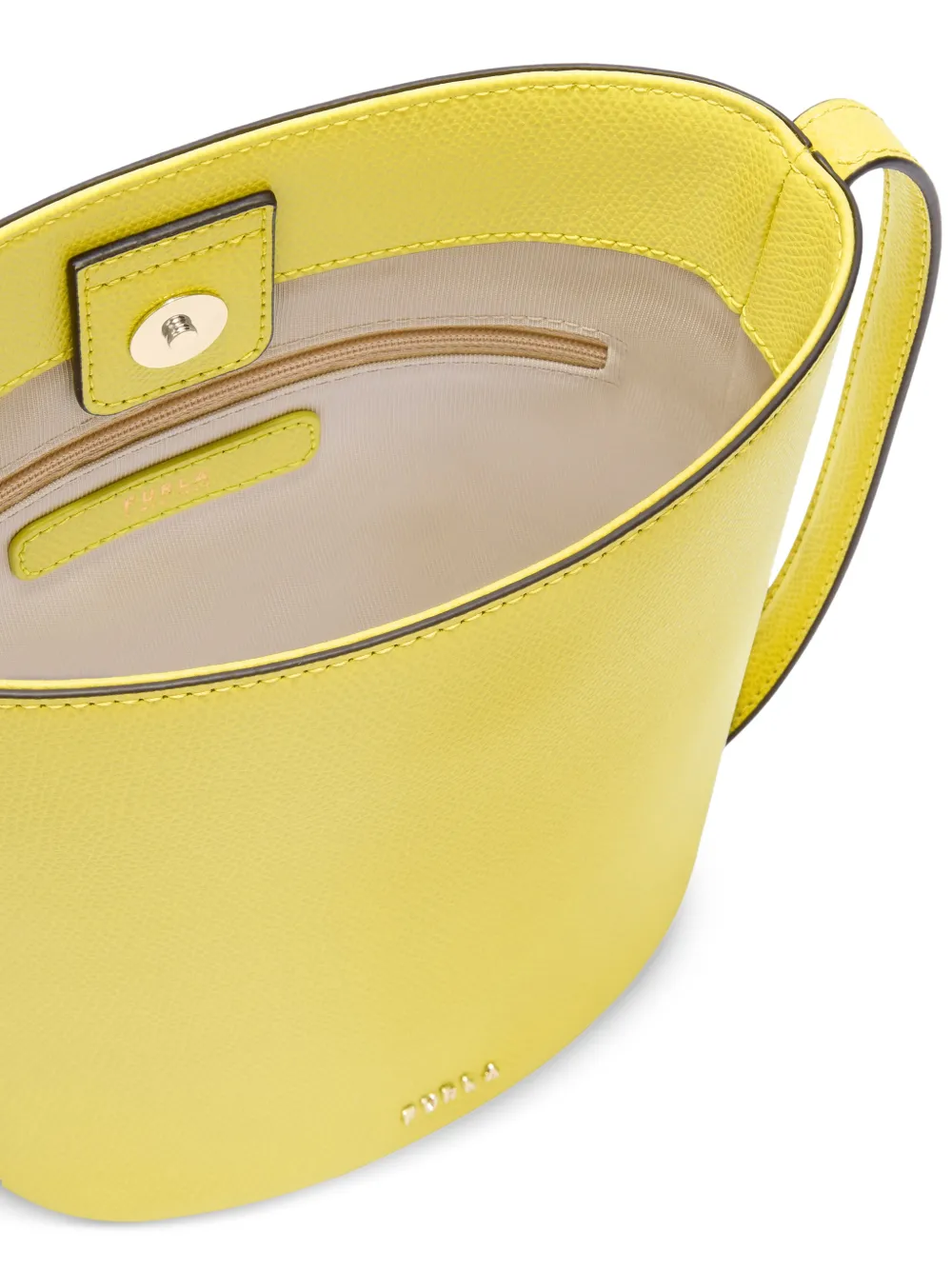 Furla Roxie bucket-tas met bedel Geel