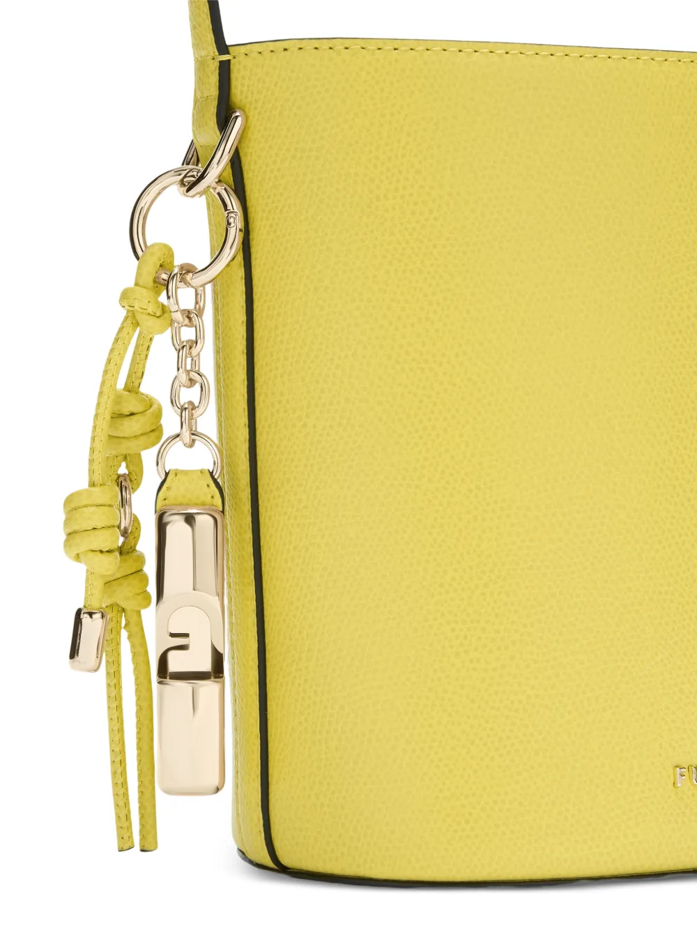 Furla Roxie bucket-tas met bedel Geel