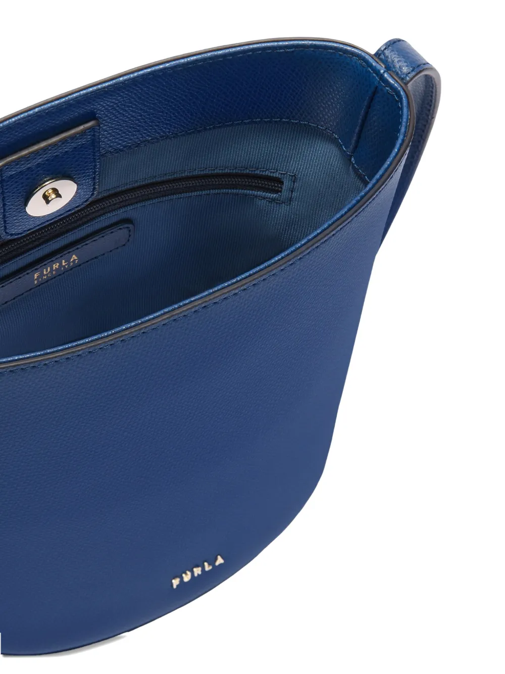 Furla Roxie leren bucket-tas met bedel Blauw