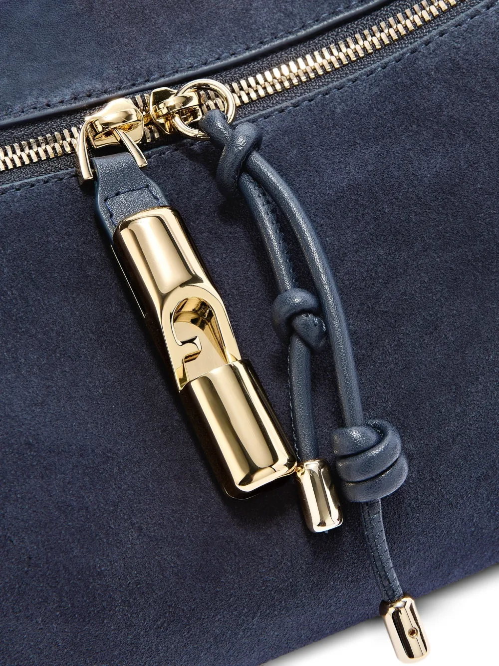 Furla XL Debby schoudertas met rits Blauw