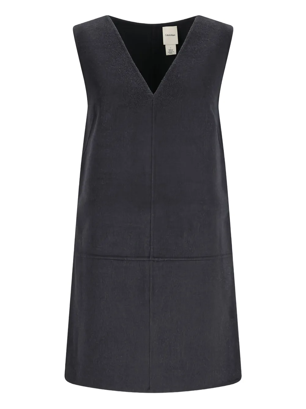 Calvin Klein V-neck shift mini dress - グレー