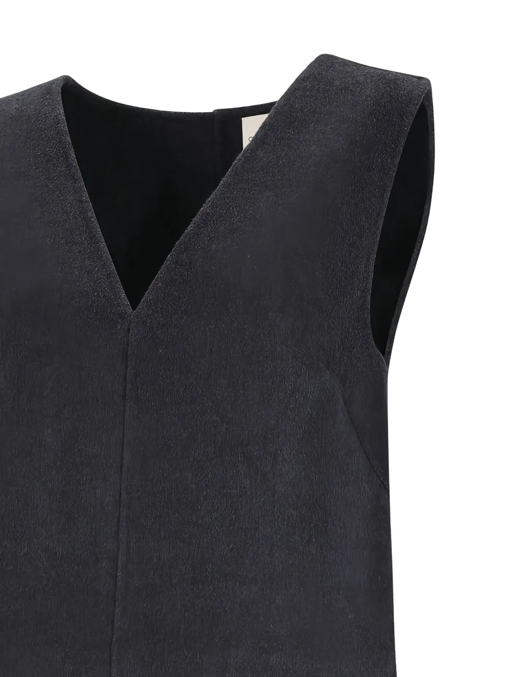 Calvin Klein V-neck Shift Mini Dress In Black