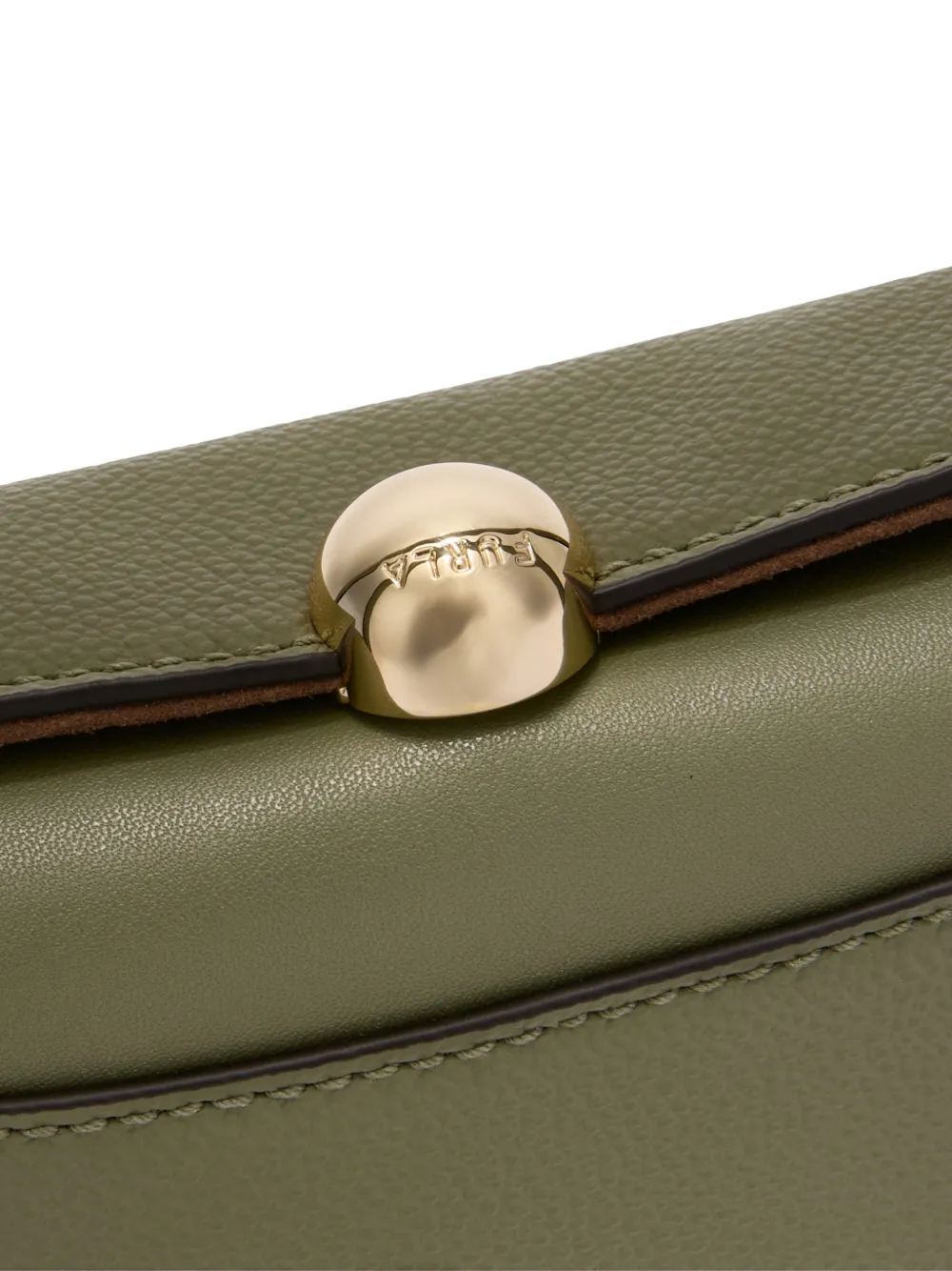 Furla Vierkante bewerkte Boston shopper Groen