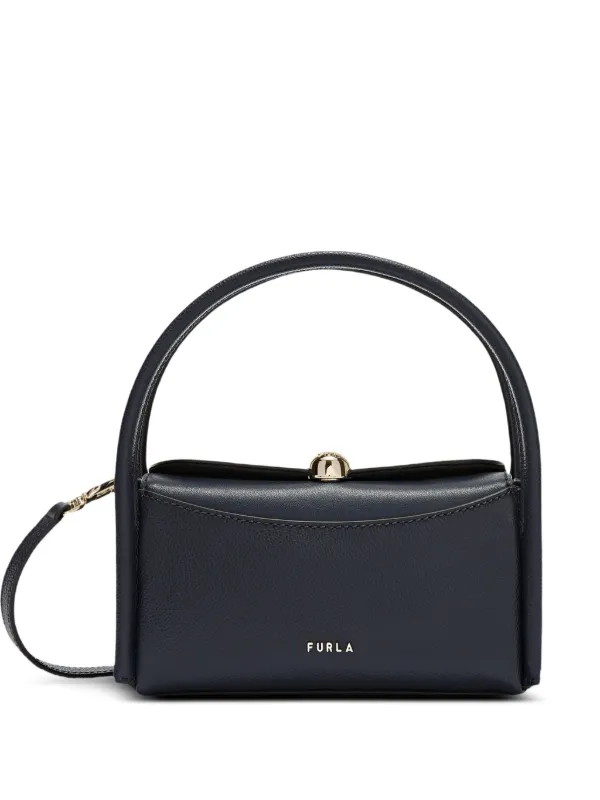 Furla Nicole ボストンバッグ ミニ | ブルー | FARFETCH JP FURLA ミニボストンバッグ ブルー
