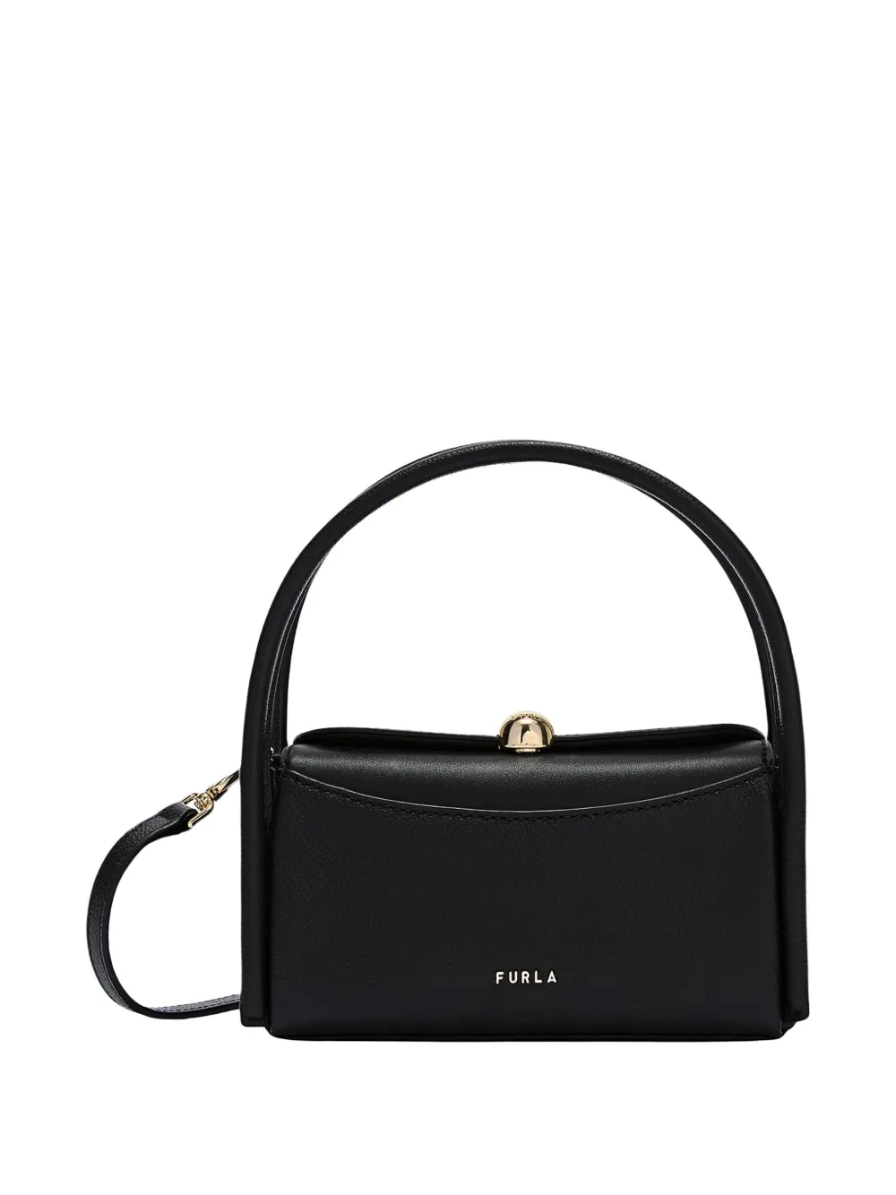 Furla Großer Boston Tote Bag - Schwarz